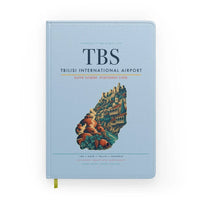 Thumbnail for Tbilisi International Airport (TBS) design on light blue notebook