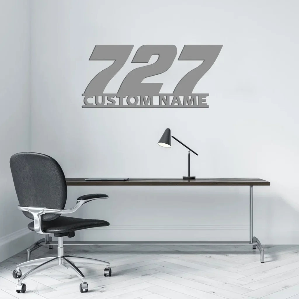 Customisable Boeing 727 Metal Sign - view 5