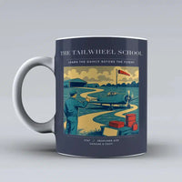Thumbnail for VINTAGE G4178 - The Tailwheel School - Ceramic Mug design on darkblue