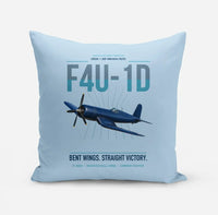 Thumbnail for F4U-1D Corsair design on light blue pillow
