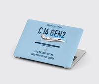 Thumbnail for Cessna Citation CJ4 Gen2 design on light blue MacBook case