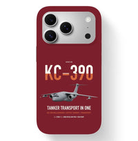 Thumbnail for Embraer KC-390 Millennium design on dark red magsafe iphone case, for iPhone 17 Pro