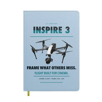 Thumbnail for DJI Inspire 3 design on light blue notebook
