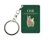 Thumbnail for Leoš Janáček Airport Ostrava (OSR) design on dark green key chain