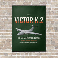 Thumbnail for Handley Page Victor K.2 vertical canvas print - framed - dark green background