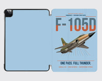 Thumbnail for F-105D Thunderchief design on light blue ipad tablet case