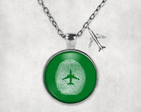 Thumbnail for Aviation Finger Print Necklace - view 5