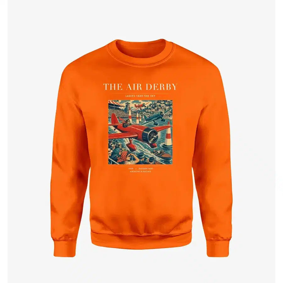 VINTAGE G4025 - The Air Derby - Designed Sweatshirts design on orange