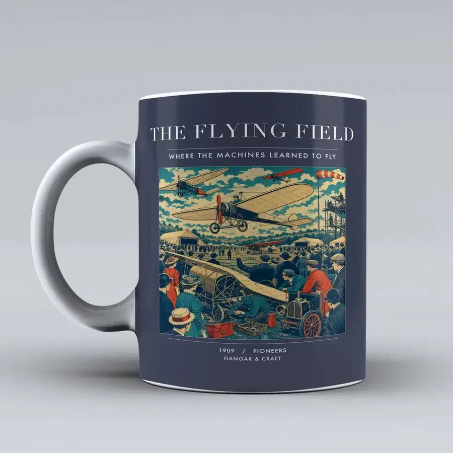 VINTAGE G4001 - The Flying Field - Ceramic Mug design on darkblue