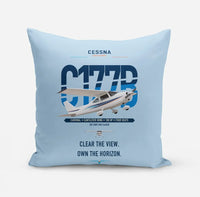 Thumbnail for Cessna 177B Cardinal design on light blue pillow