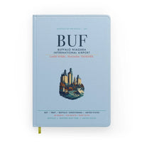 Thumbnail for Buffalo Niagara International Airport (BUF) design on light blue notebook