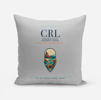 Thumbnail for Brussels South Charleroi Airport (CRL) design on light gray pillow