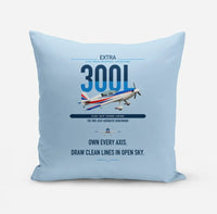 Thumbnail for Extra 300L design on light blue pillow