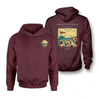 Thumbnail for VINTAGE G4472 - The Banner Tow Letters - Double-Side Hoodie design on darkred double side