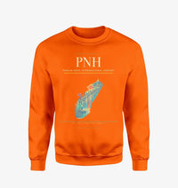 Thumbnail for Phnom Penh International Airport (PNH) design on orange sweatshirt