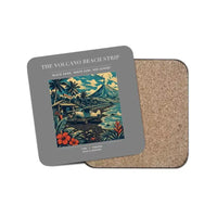 Thumbnail for The Volcano Beach Strip - Designed Coasters design on gray 1-piece