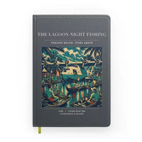 Thumbnail for VINTAGE G4407 - The Lagoon Night Fishing - Designed Notebooks design on gray