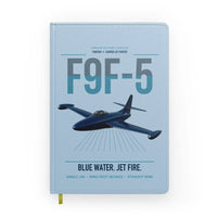 Thumbnail for F9F-5 Panther design on light blue notebook