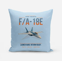 Thumbnail for F-A-18E Super Hornet design on light blue pillow