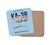 Thumbnail for KA-3B Skywarrior design on light blue 1 piece coaster