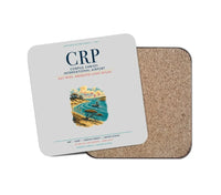 Thumbnail for Corpus Christi International Airport (CRP) design on light gray 1 piece coaster