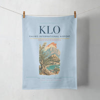 Thumbnail for Kalibo International Airport (KLO) design on light blue towel