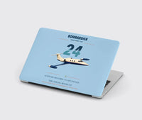 Thumbnail for Bombardier Learjet 24 design on light blue MacBook case