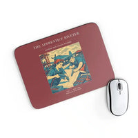 Thumbnail for VINTAGE G4530 - The Apprentice Riveter - Designed Mouse Pads design on darkred rectangle