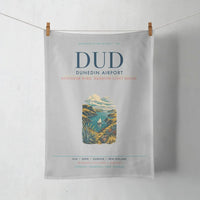 Thumbnail for Dunedin Airport (DUD) design on light gray towel