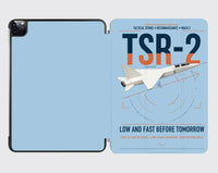 Thumbnail for BAC TSR-2 design on light blue ipad tablet case