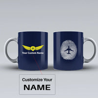 Thumbnail for Customisable Aviation Finger Print Mug - view 5
