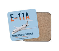 Thumbnail for E-11A BACN design on light blue 1 piece coaster