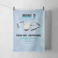 Thumbnail for DJI Mini 2 design on light blue towel