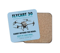 Thumbnail for DJI FlyCart 30 design on light blue 1 piece coaster