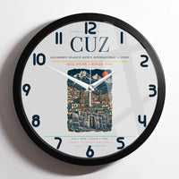 Thumbnail for Alejandro Velasco Astete International Airport CUZ Wall-Clock Framed - Light Gray
