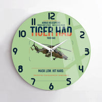 Thumbnail for Airbus Helicopters Tiger HAD design on light green no frame wall clock