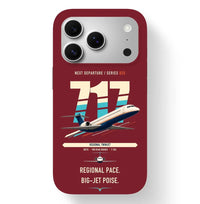Thumbnail for Boeing 717-200 design on dark red magsafe iphone case