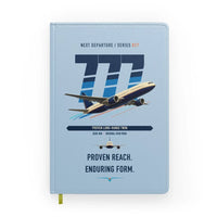 Thumbnail for Boeing 777-200ER design on light blue notebook