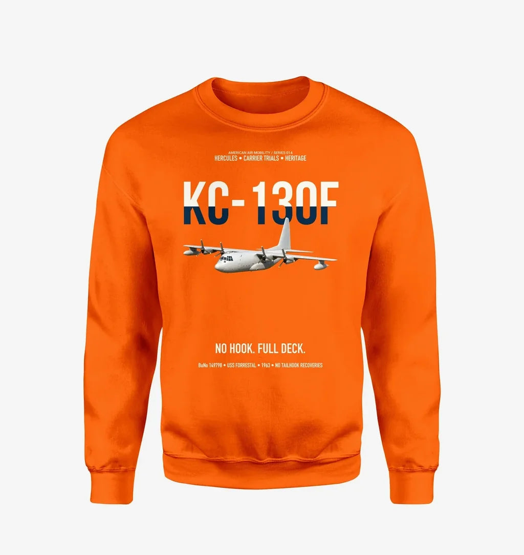 KC-130F BuNo 149798 design on orange sweatshirt