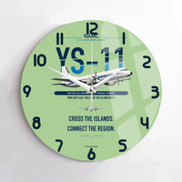 Thumbnail for NAMC YS-11A design on light green no frame wall clock