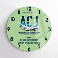 Thumbnail for Airbus ACJ330neo / exact ACJ330-800 design on light green no frame wall clock