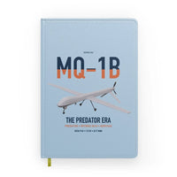 Thumbnail for MQ-1B Predator design on light blue notebook