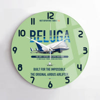 Thumbnail for Airbus A300-600ST BelugaST design on light green no frame wall clock