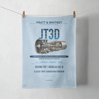Thumbnail for JT3D design on light blue towel