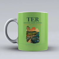 Thumbnail for Terceira Lajes Airport (TER) airport code design on light green ceramic mug