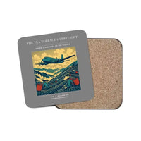 Thumbnail for The Tea Terrace Overflight - Designed Coasters design on gray 1-piece