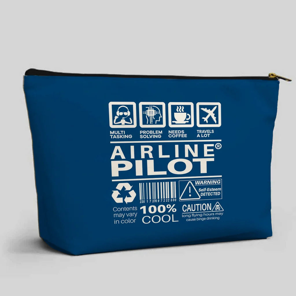 Airline Pilot Label Zipper Pouch - view 5