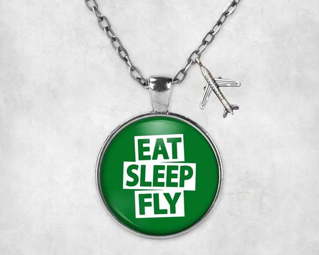 Eat Sleep Fly Necklace - view 5