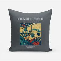 Thumbnail for VINTAGE G4359 - The Whiteout Hold - Designed Pillows design on gray