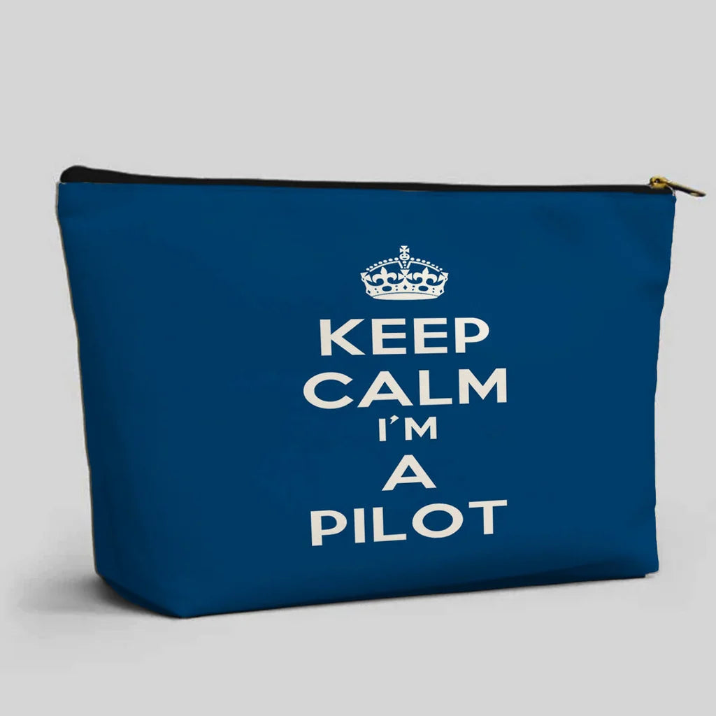 Keep Calm I'm A Pilot Zipper Pouch - view 5
